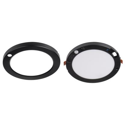 LED Lubinis/Įleidžiamas šviestuvas su judesio jutikliu 2in1 ERGA LED/17W/230V 3000/4000/6500K juoda