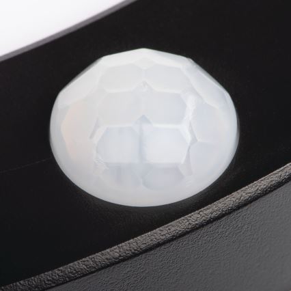 LED Lubinis/Įleidžiamas šviestuvas su judesio jutikliu 2in1 ERGA LED/17W/230V 3000/4000/6500K juoda