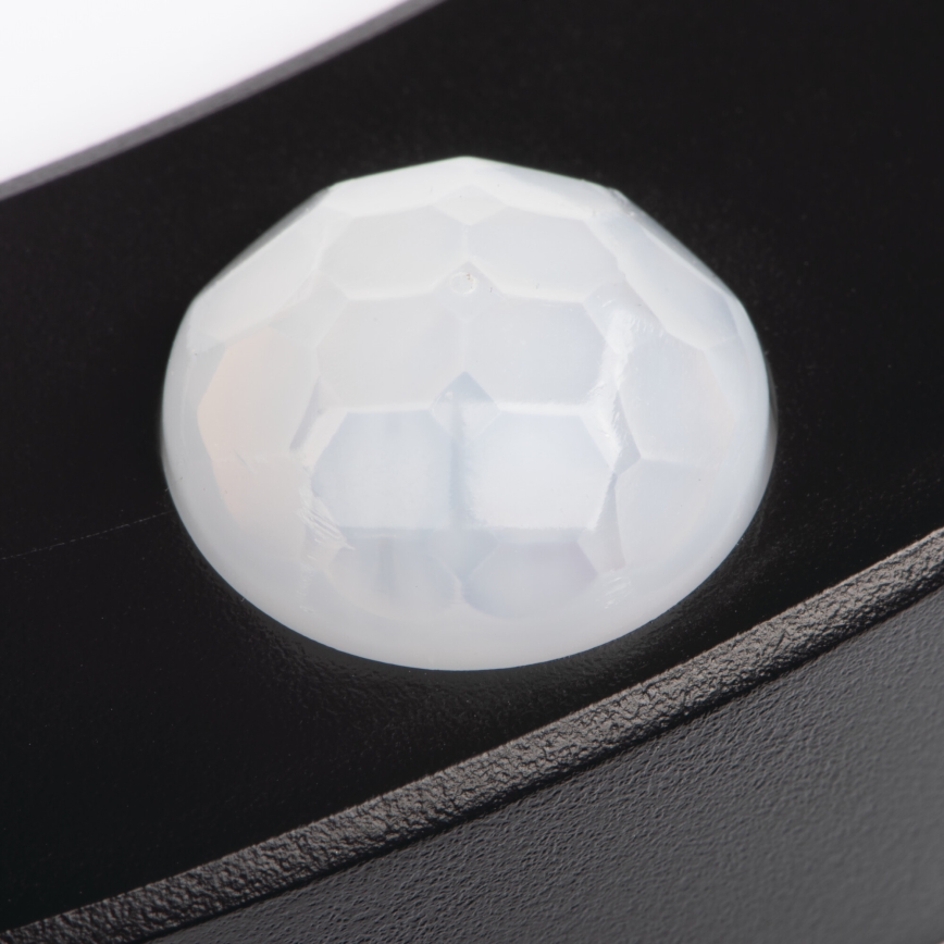 LED Lubinis/Įleidžiamas šviestuvas su judesio jutikliu 2in1 ERGA LED/17W/230V 3000/4000/6500K juoda