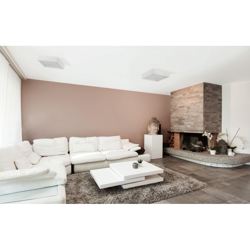 Kanlux 25674 - Lubinis šviestuvas MERSA 2xE27/60W/230V smėlio spalvos