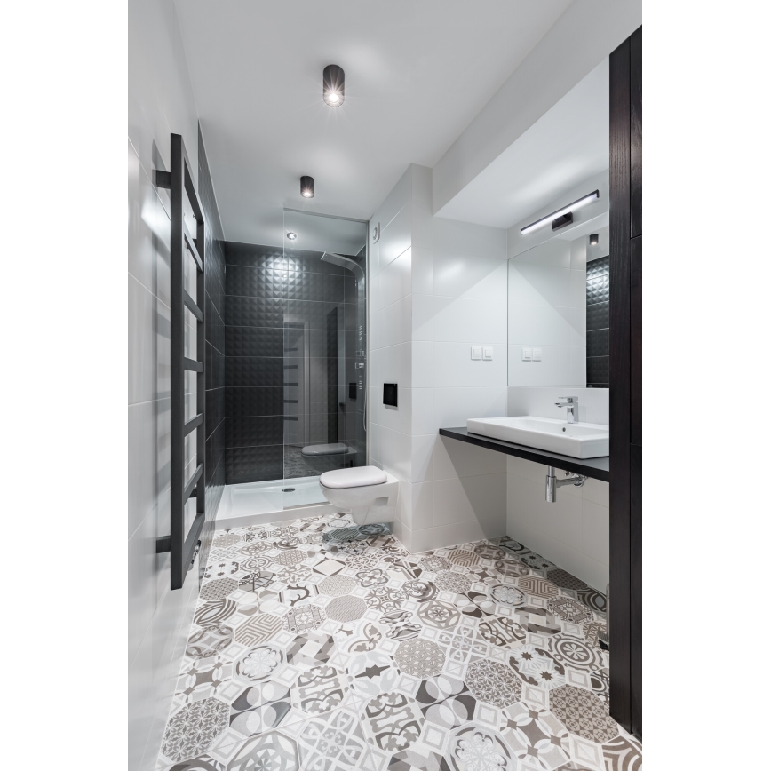 LED vonios veidrodžio apšvietimas ASTEN LED/8W/230V IP44 juodas
