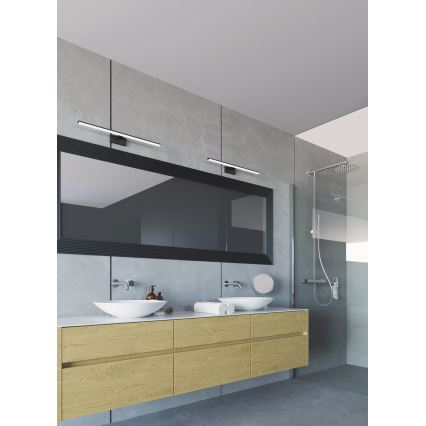 LED vonios veidrodžio apšvietimas ASTEN LED/12W/230V IP44 juodas