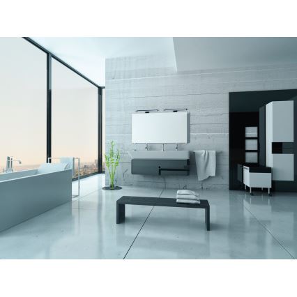 LED vonios veidrodžio apšvietimas ASTEN LED/12W/230V IP44 juodas