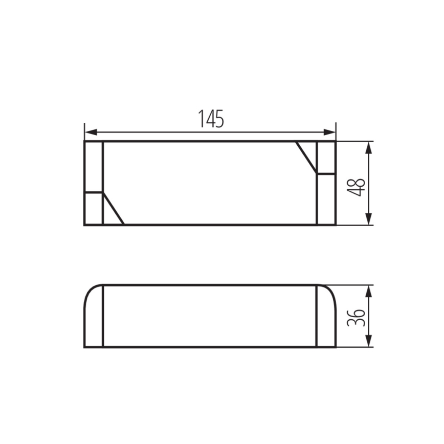 LED Elektroninis transformatorius 30W/24V
