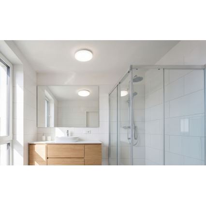 LED lubinis šviestuvas su judesio ir sutemų jutikliu VARSO LED/22/30W/230V 3000/4000/6500K Ø 33 cm IP54