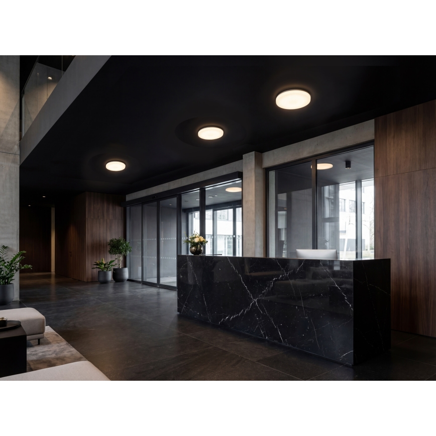LED lubinis šviestuvas su judesio ir sutemų jutikliu VARSO LED/22/30W/230V 3000/4000/6500K Ø 33 cm IP54