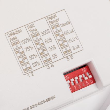 LED lubinis šviestuvas su judesio ir sutemų jutikliu VARSO LED/22/30W/230V 3000/4000/6500K Ø 33 cm IP54