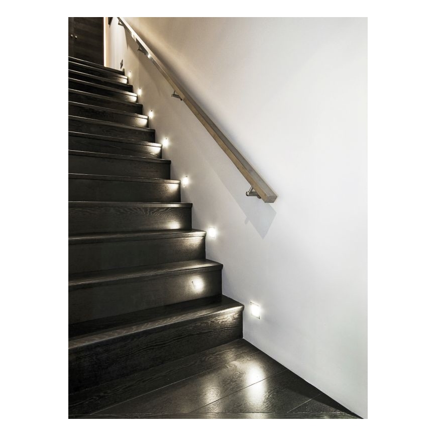 LED Laiptinės šviestuvas LED/0,8W/12V 3000K