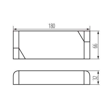 LED Elektroninis transformatorius 100W/24V