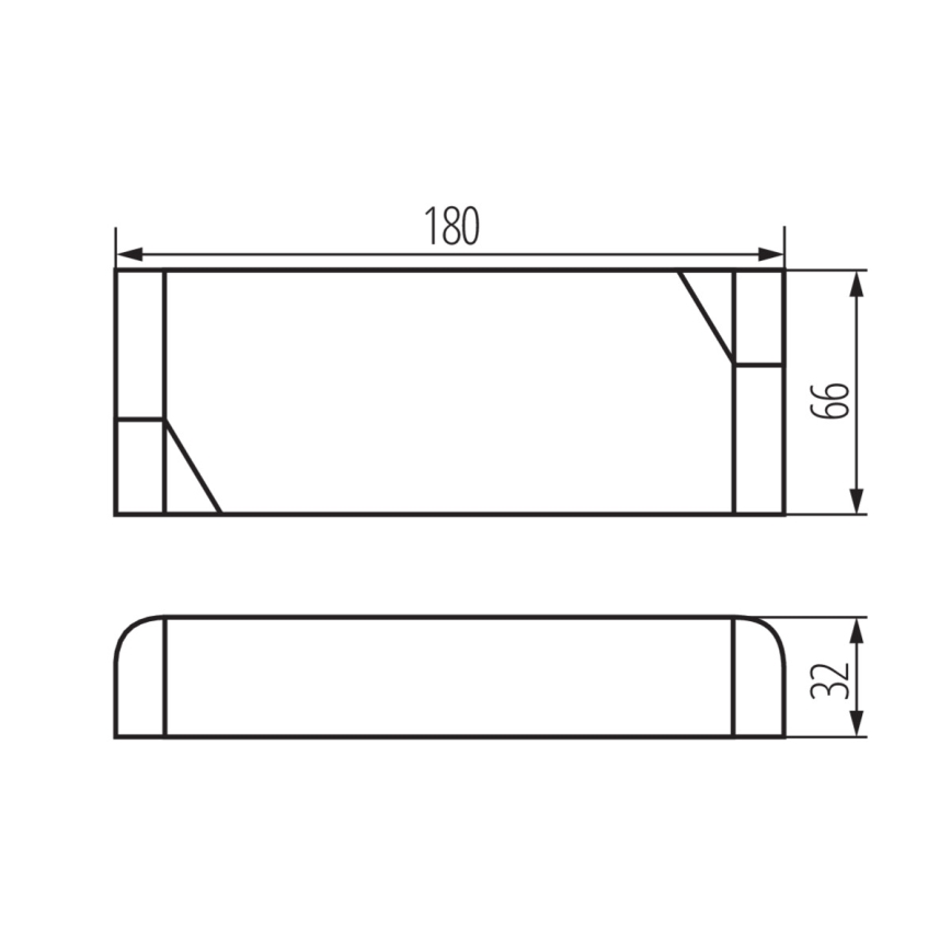 LED Elektroninis transformatorius 100W/24V