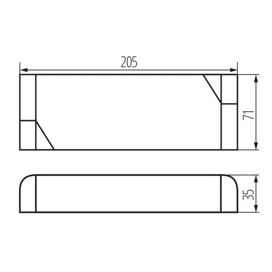 LED Elektroninis transformatorius 200W/24V