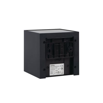 LED saulės lauko sieninis šviestuvas su jutikliu REKA LED/3W/3,7V 1800 mAh 3000/4000/6500K IP65 juodas