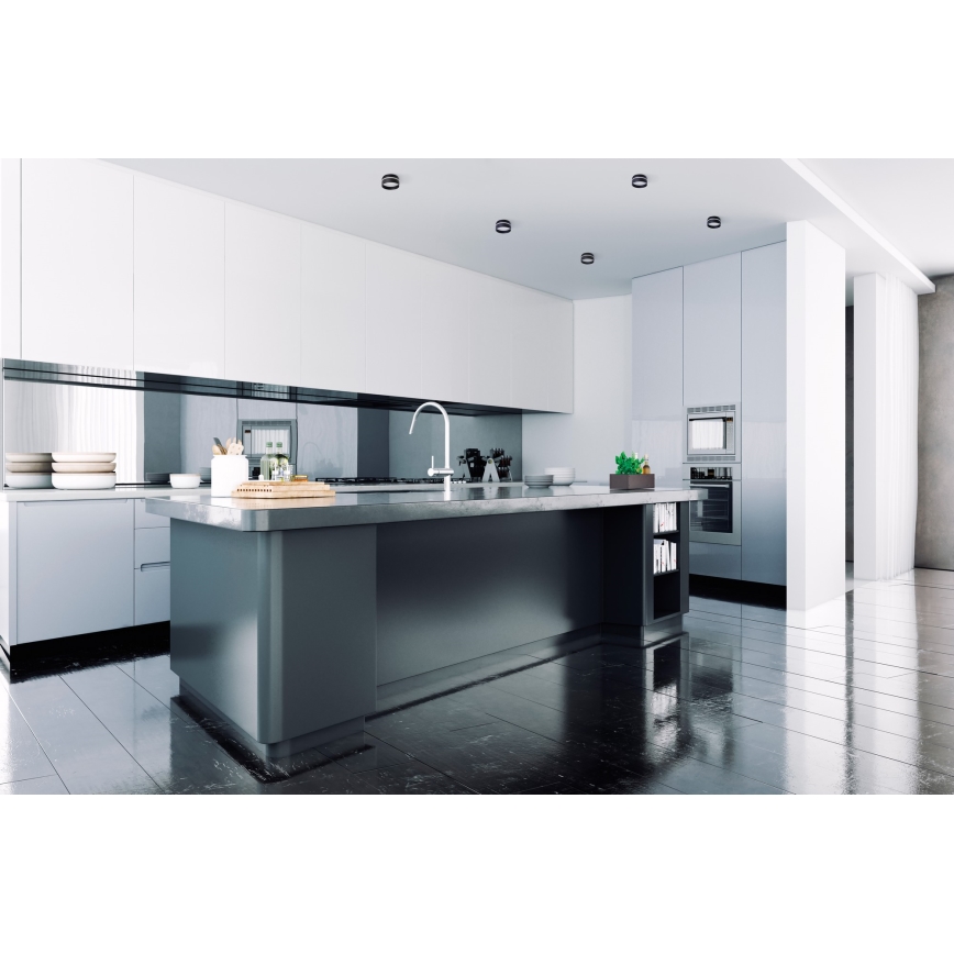 Akcentinis įleidžiamas šviestuvas GOVIK GU10/10W juoda