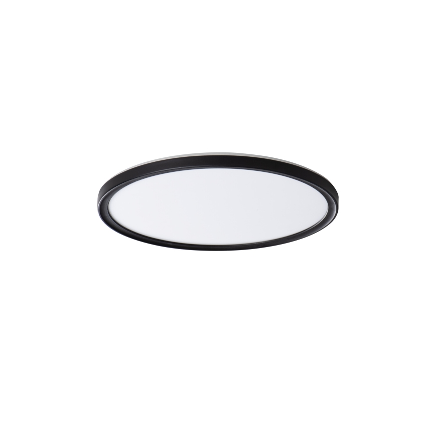 LED lubinis vonios šviestuvas AZPO LED/11,8W/230V diametras 22,5 cm IP54 juoda
