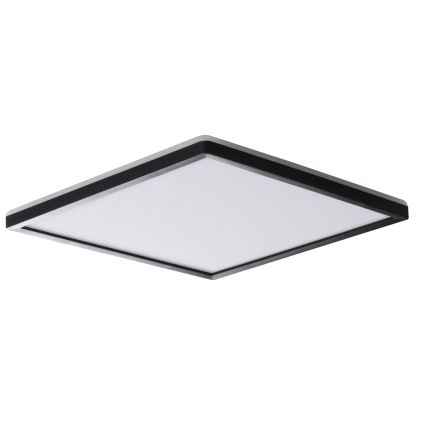 LED lubinis vonios šviestuvas AZPO LED/22W/230V 42x42 cm IP54 juoda