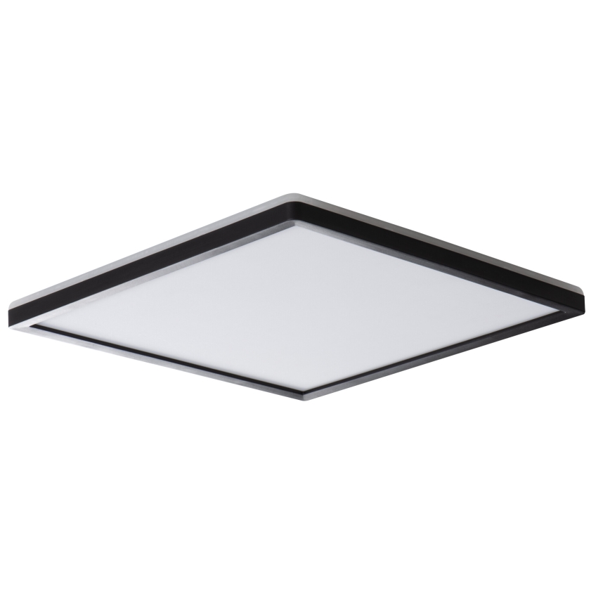 LED lubinis vonios šviestuvas AZPO LED/22W/230V 42x42 cm IP54 juoda