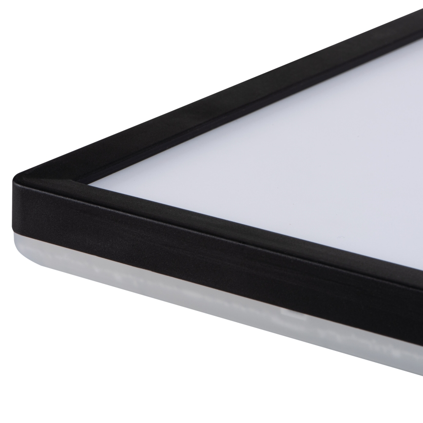 LED lubinis vonios šviestuvas AZPO LED/22W/230V 42x42 cm IP54 juoda
