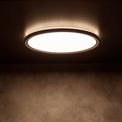 LED lubinis šviestuvas AZPO LED/11,8W/230V 3000/4000/6000K Ø 22,5 cm IP54 juoda