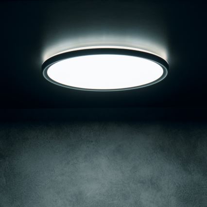 LED lubinis šviestuvas AZPO LED/11,8W/230V 3000/4000/6000K Ø 22,5 cm IP54 juoda
