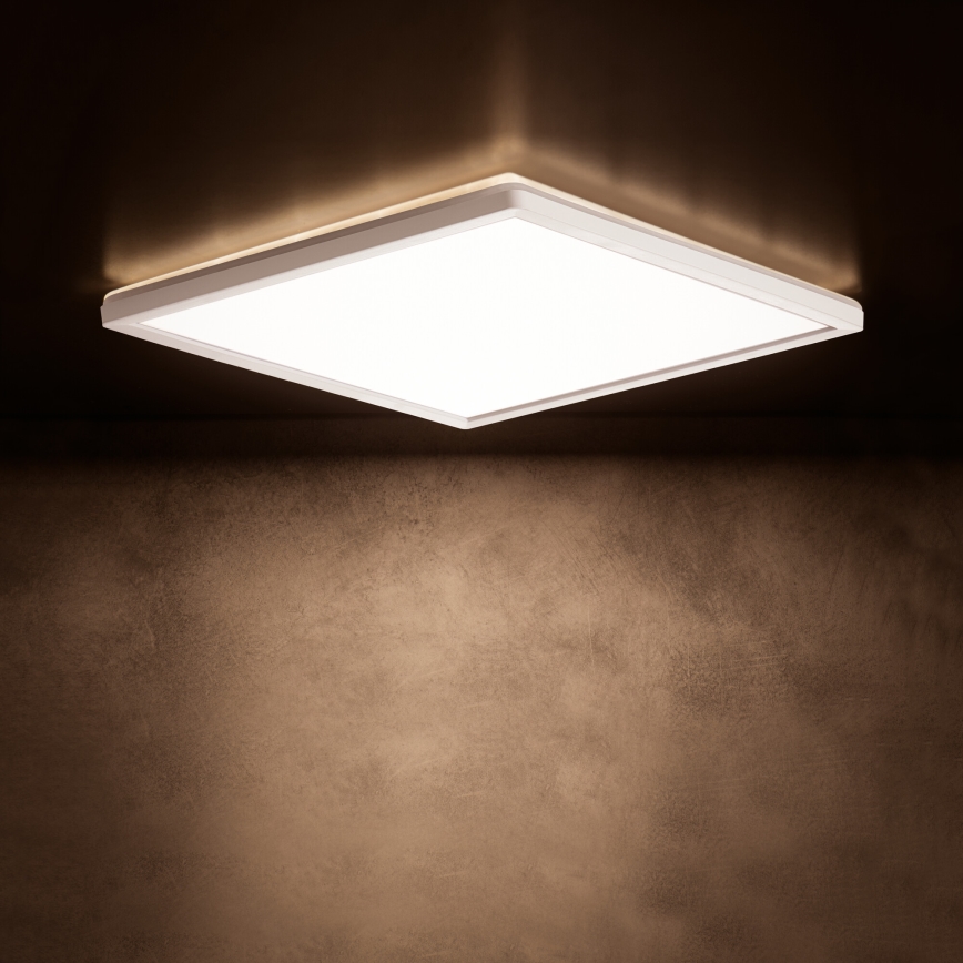 LED lubinis šviestuvas AZPO LED/12,3W/230V 3000/4000/6000K 22,5x22,5 cm IP54 balta