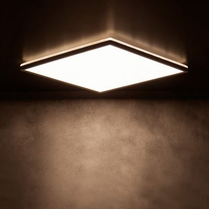 LED lubinis šviestuvas AZPO LED/12,3W/230V 3000/4000/6000K 22,5x22,5 cm IP54 juodas
