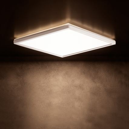 LED lubinis šviestuvas AZPO LED/17,5W/230V 3000/4000/6000K 30x30 cm IP54 balta