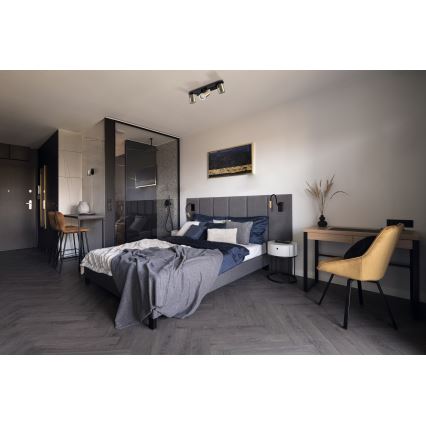 Lanksčioji LED lempa TONIL LED/3,3W/230V juoda/auksinė