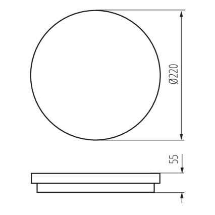 LED Lauko lubų šviestuvas BENO LED/18W/230V 4000K baltas IP54