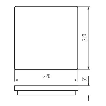 LED Lauko lubų šviestuvas BENO LED/18W/230V 4000K baltas IP54