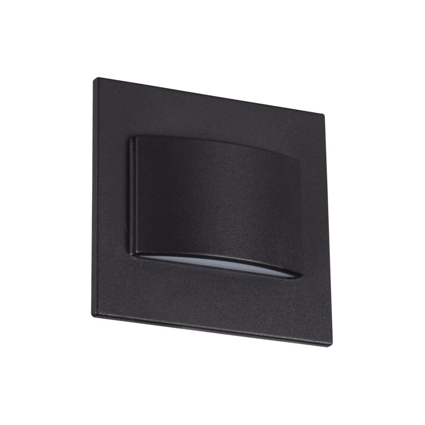 LED laiptų šviestuvas ERINUS LED/1,5W/12V 3000K juodas