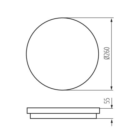 LED Lauko lubų šviestuvas BENO LED/24W/230V 4000K baltas IP54