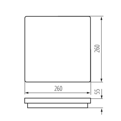 LED Lauko lubų šviestuvas su jutikliu BENO LED/24W/230V 4000K baltas IP54