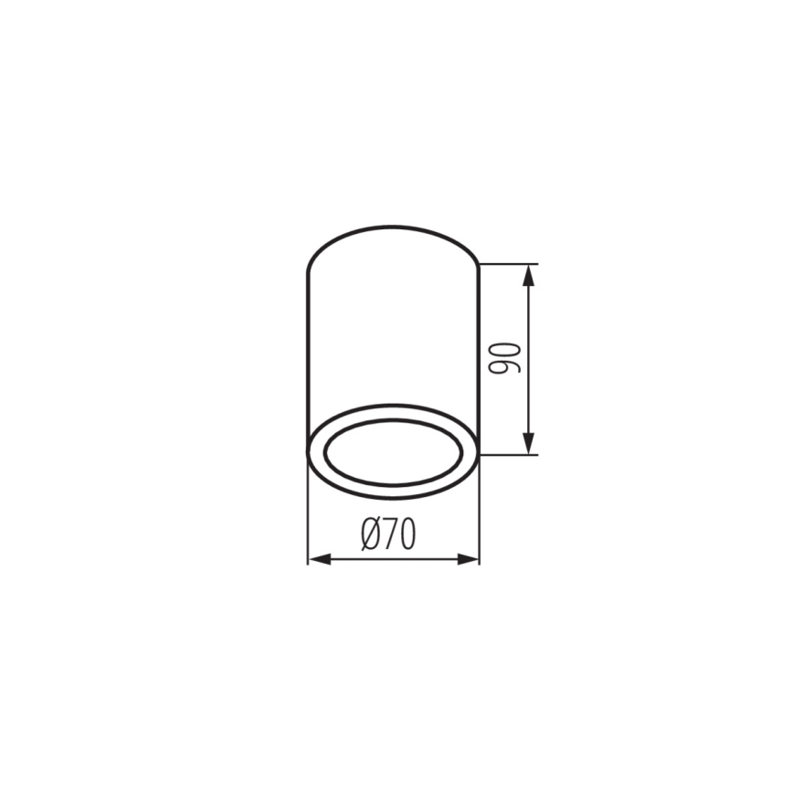 Kanlux 33361 - Akcentinis lauko šviestuvas AQILO 1xGU10/7W/230V IP65 juodas