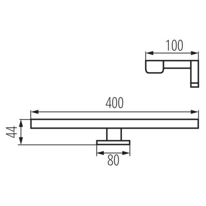 LED vonios veidrodžio apšvietimas ASTIM LED/8W/230V IP44 baltas