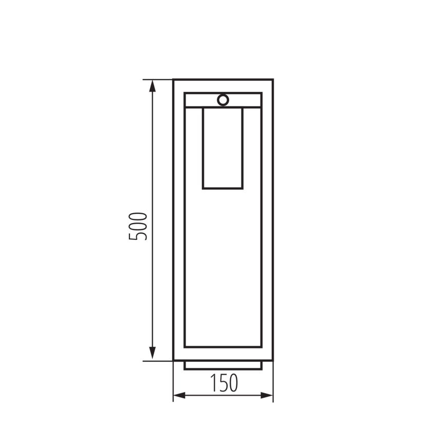 Lauko šviestuvas su jutikliu VIMO 1xE27/15W/230V 50 cm IP44 varis