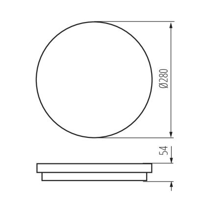 LED Vonios kambario šviestuvas su jutikliu STIVI LED/24W/230V IP65