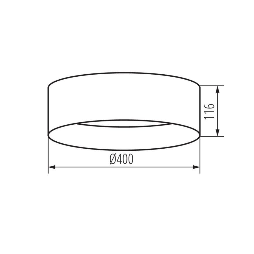 LED lubinis šviestuvas RIFA LED/17,5W/230V 3000K balta