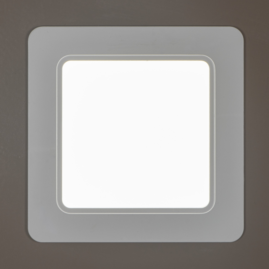 Įmontuojamas LED vonios šviestuvas TAVO LED/12W/230V 3000/4000/6000K 14,5x14,5 cm IP44 baltas