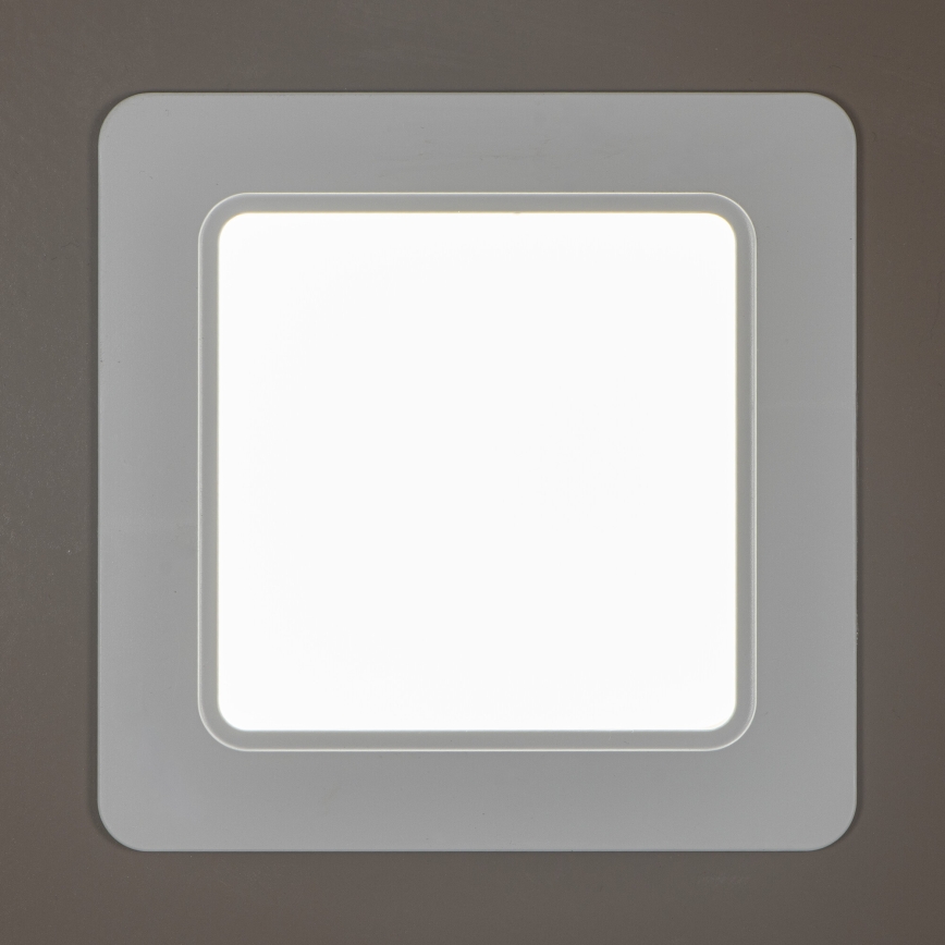 LED vonios įmontuojamas šviestuvas TAVO LED/18W/230V 3000/4000/6000K 17x17 cm IP44 balta