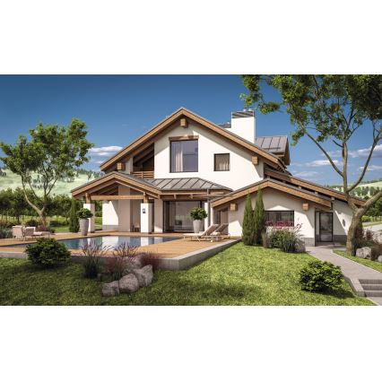 Lauko sieninis šviestuvas PEVO 1xGX53/11W/230V IP44 antracitas