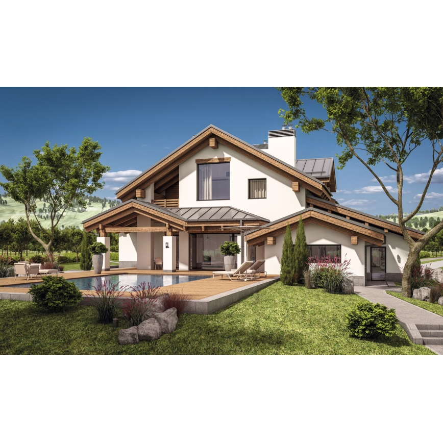 Lauko sieninis šviestuvas PEVO 1xGX53/11W/230V IP44 antracitas