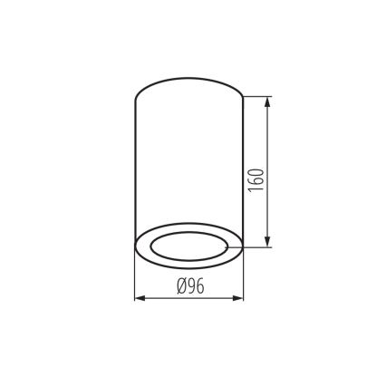 Akcentinis vonios šviestuvas AQILO 1xE27/20W/230V IP65 balta