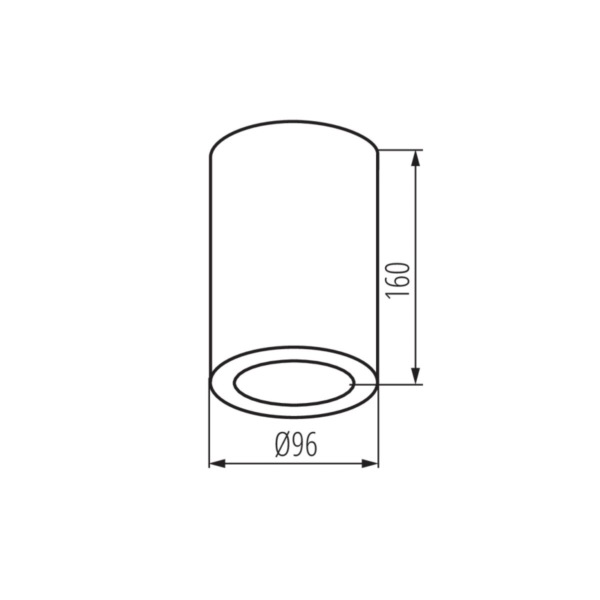 Akcentinis vonios šviestuvas AQILO 1xE27/20W/230V IP65 balta