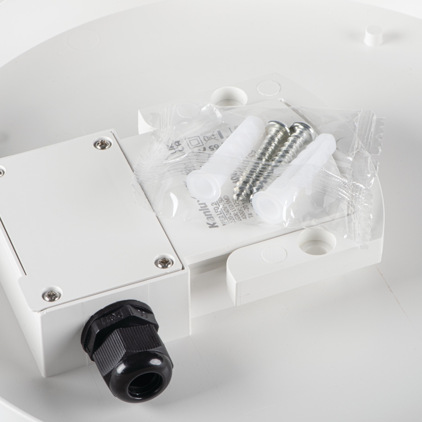 LED Darbinis lubinis šviestuvas IPER LED/19W/230V IK10 IP65 apvalus balta