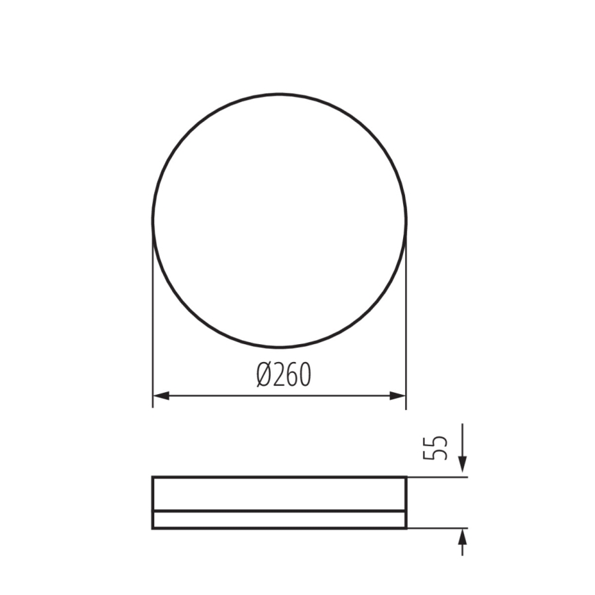 LED Darbinis lubinis šviestuvas su judesio jutikliu IPER LED/26W/230V IK10 IP65 apvalus balta