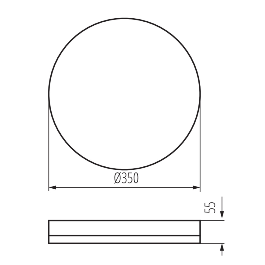 LED Darbinis lubinis šviestuvas su judesio jutikliu IPER LED/35W/230V IK10 IP65 apvalus balta