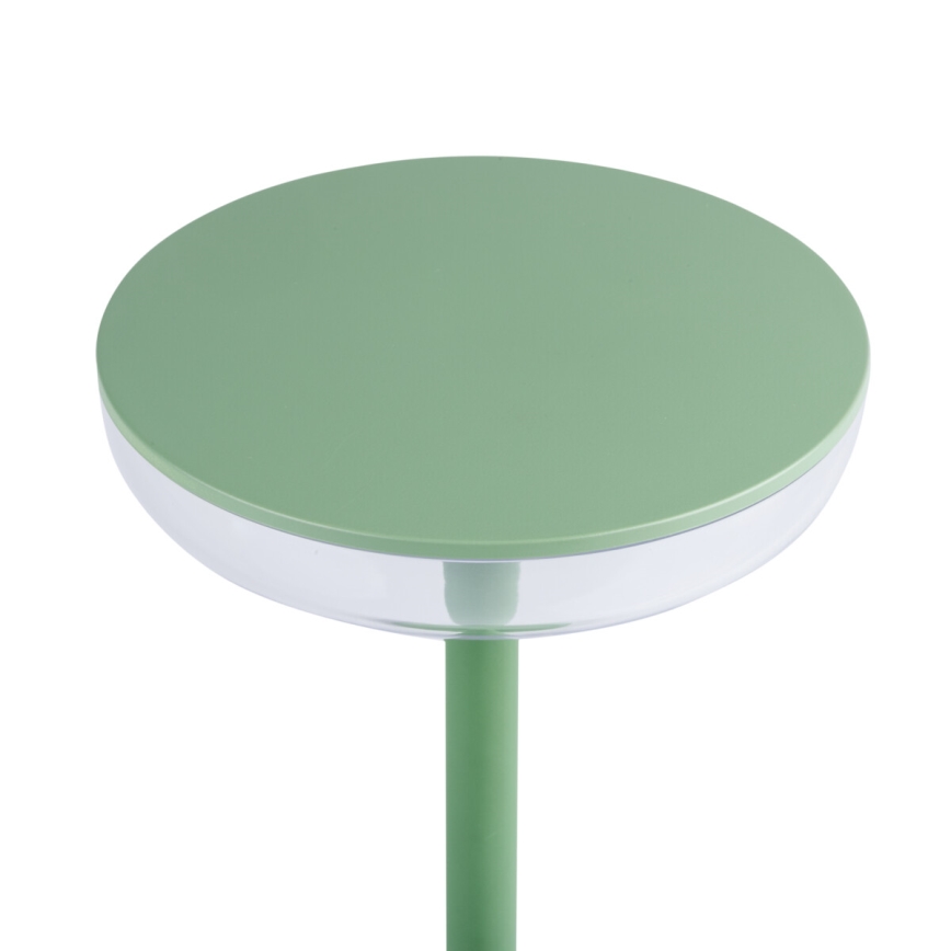 Kanlux 37313- LED Pritemdoma įkraunama lempa FLUXY LED/1,7W/1800 mAh IP44 žalia