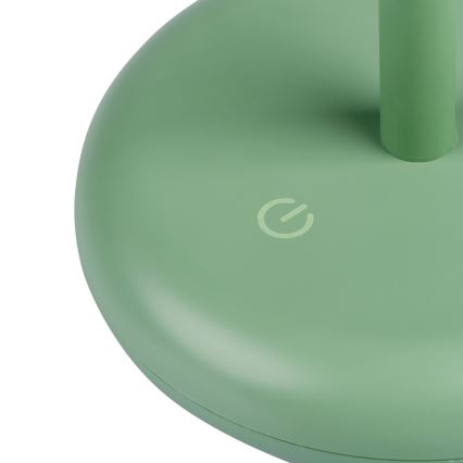 LED reguliuojama įkraunama lempa FLUXY LED/1,7W/1800 mAh IP44 žalia