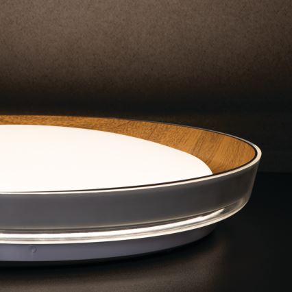 LED lubinis šviestuvas NIFU LED/17,8W/230V diametras 43 cm balta/ruda