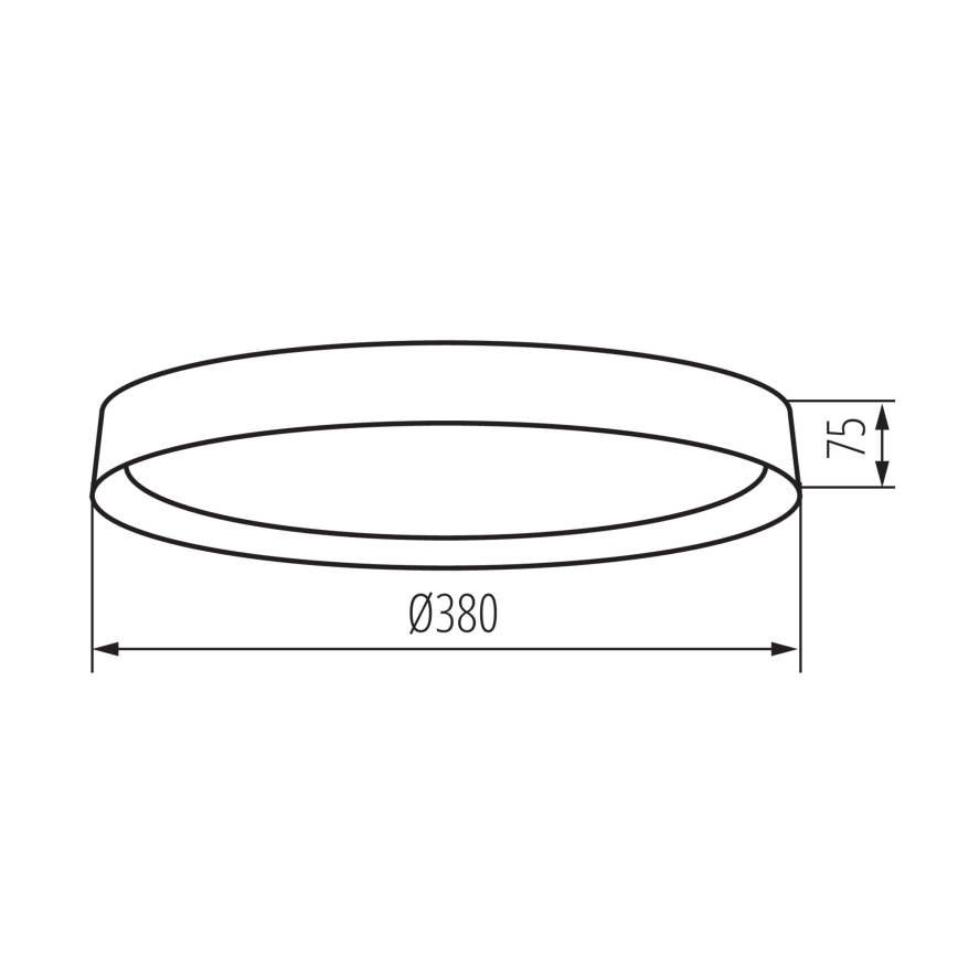 LED lubinis šviestuvas SOLN LED/17,5W/230V diametras 38 cm balta/auksas
